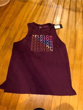 Peloton Purple NWT Large Pima Racer Muscle Tank